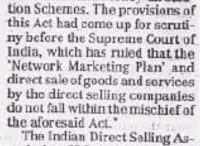 The Hindu Business Line (19.2.2003) - Direct selling is legal: Govt