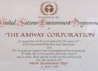 Amway ocenění OSN - UNEP