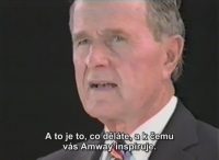 George Bush na semináři Amway