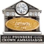 Amway Founders Crown Ambassador 70 Pin