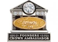 Amway Founders Crown Ambassador 70 Pin