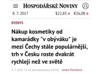 Hospodářské noviny (ihned.cz) o přímém prodeji